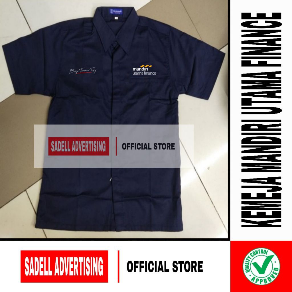 Kemeja Mandiri Utama Finance Seragam Mandiri Utama Finance Baju Mandiri Utama Finance Brings Tomorro