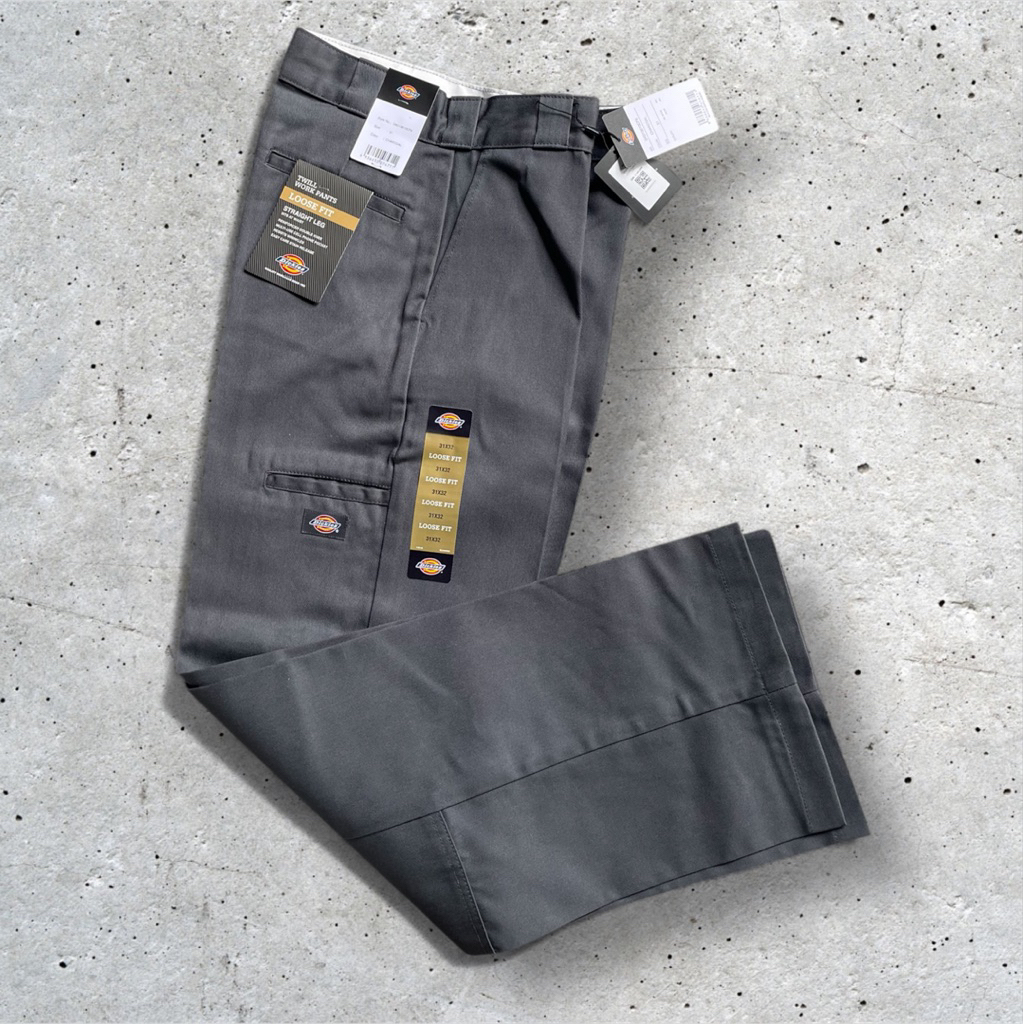 Dickies Double Knee Charcoal Loose Fit+dickies 873 khakis