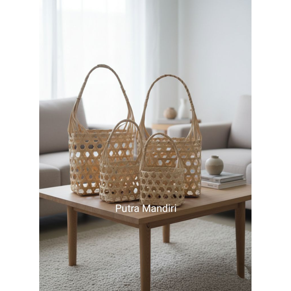 Keranjang Bambu/Keranjang anyaman Bambu