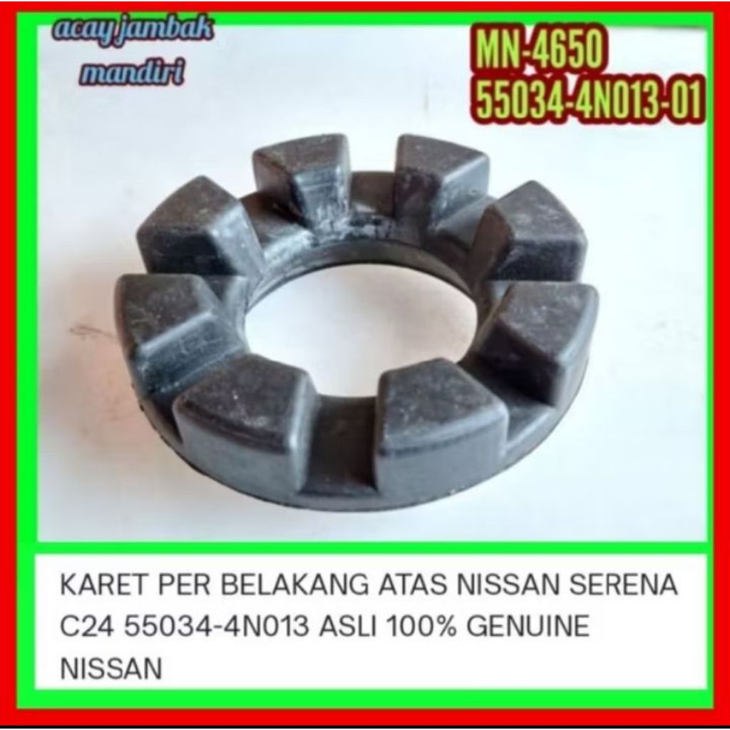 karet tahanan bantalan per keong belakang atas Nissan Serena n24 original