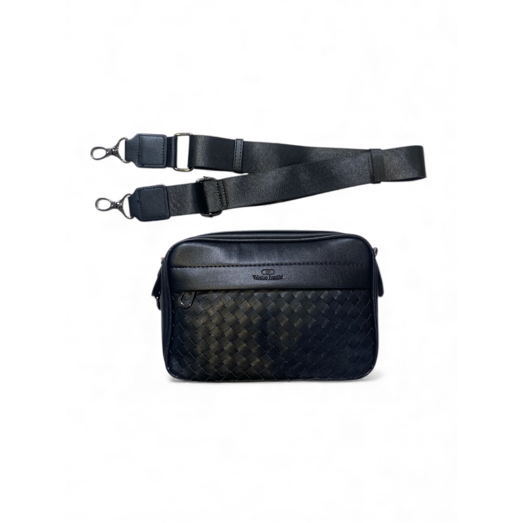 Valentino Franchini Tas Pria Kulit Sapi Sling Bag & Clutch DUA FUNGSI