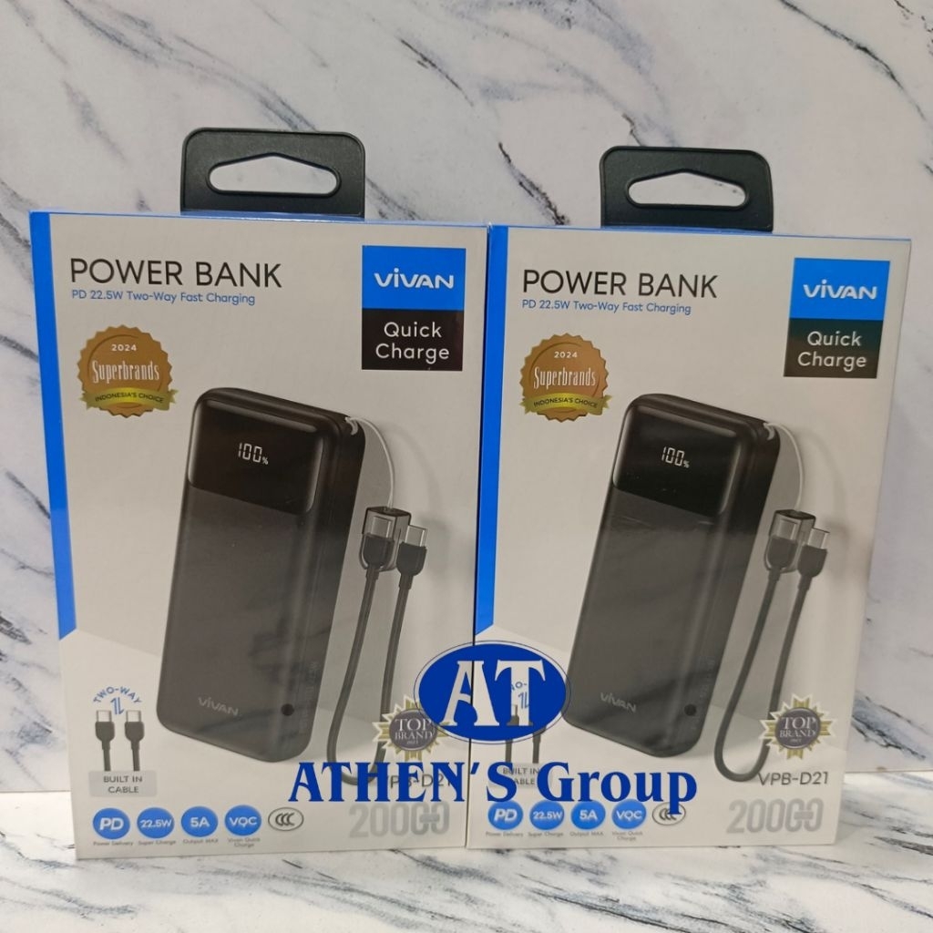 POWERBANK VIVAN D21 20000MAH
