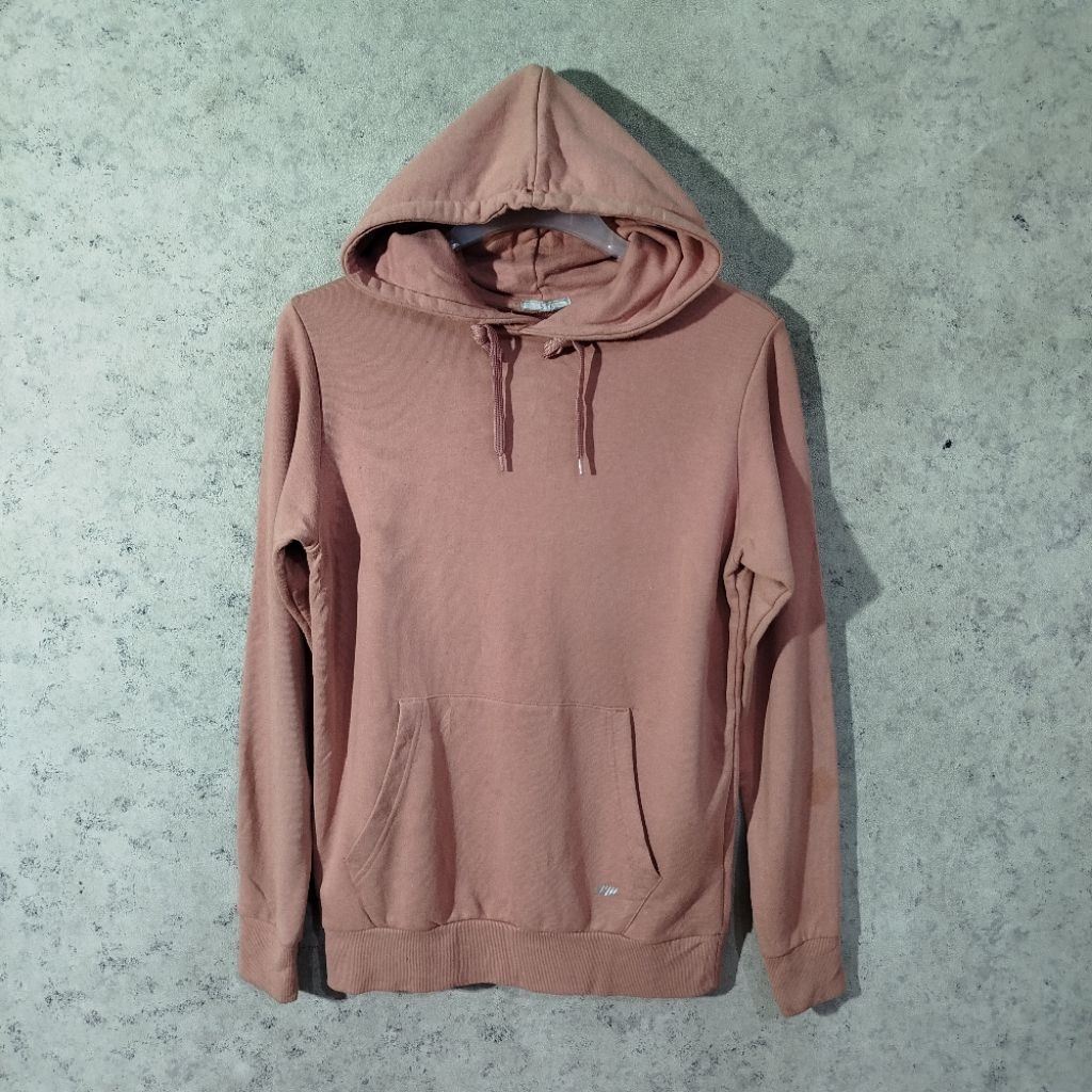 Pullover Hoodie Cewek STL Basic Pink Casual Hoodie size L