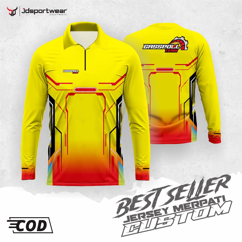 jersey full printing terbaru / jersey murah / jersey gaming / jersey merpati / jersey kuning / kaos 