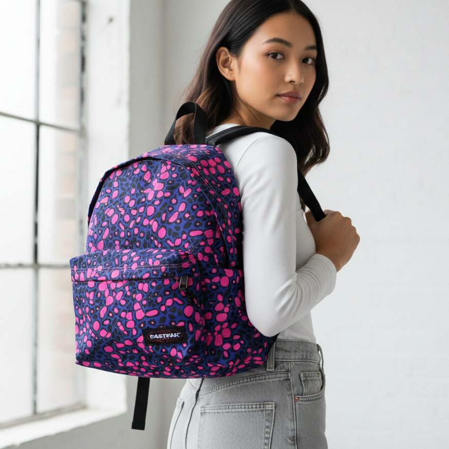 EASTPAK PADDED PAK’R BACKPACK - EIGHTIMALS PINK - Tas Ransel Original