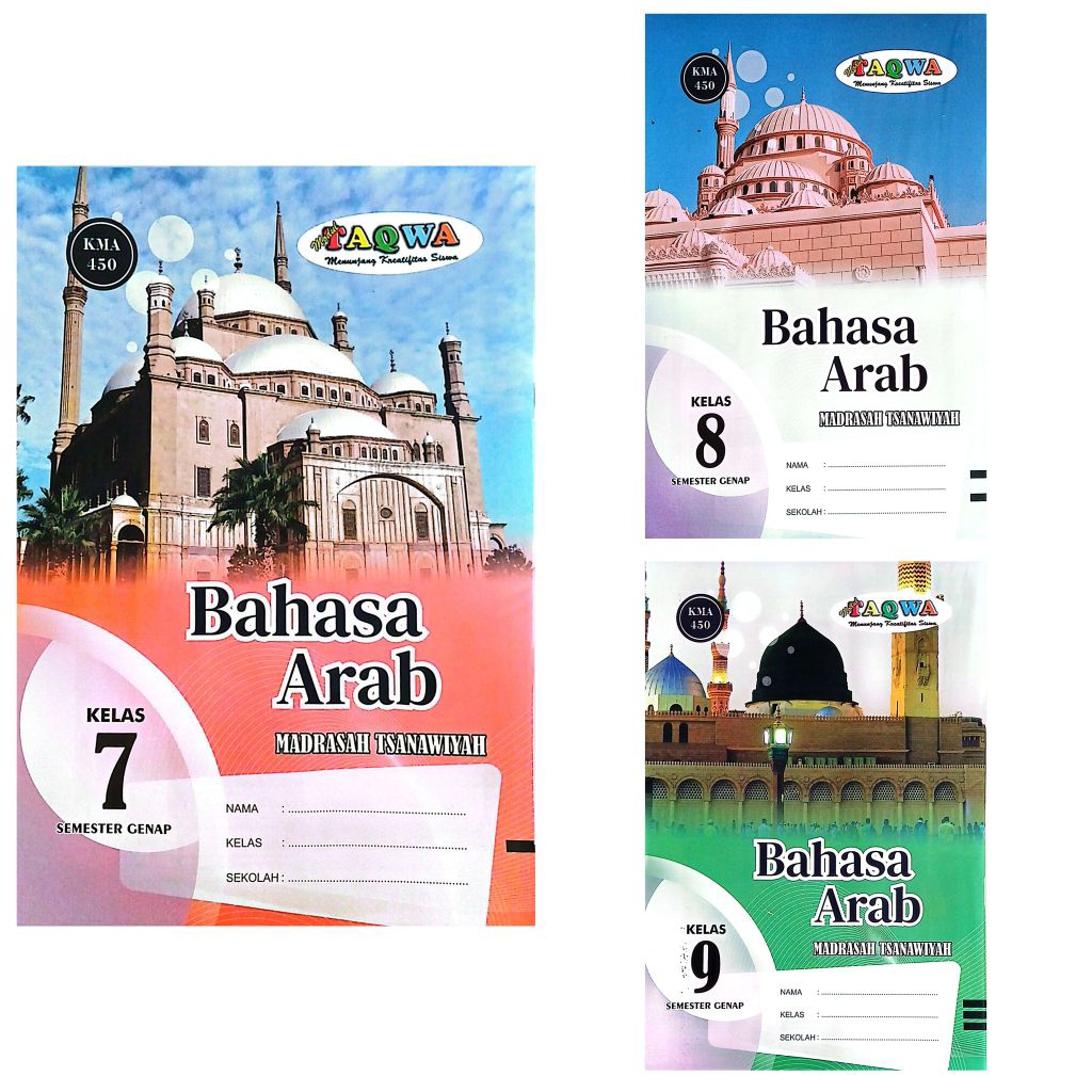 BUKU LKS TAQWA MTS BAHASA ARAB KELAS 7 8 9 SEMESTER 2 GENAP TA.2025-2026 KURIKULUM MERDEKA | ELKAES 