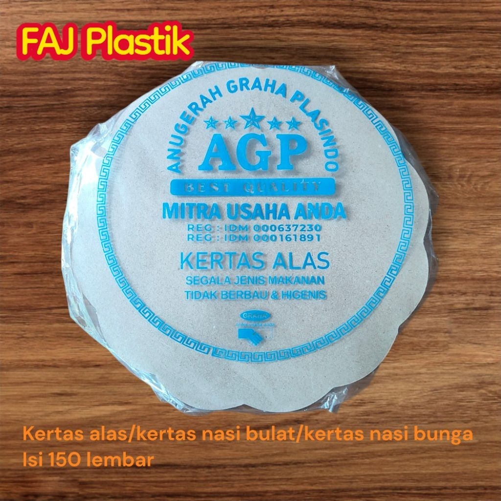 Kertas nasi bunga isi 150pcs 24cm kertas nasi alas kertas nasi tatakan kertas nasi ekonomis kertas n