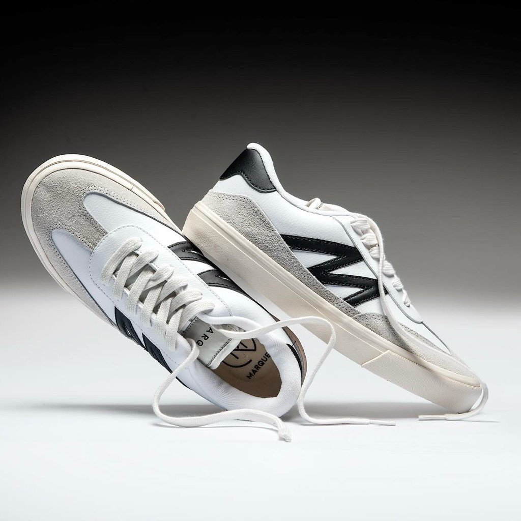 MARQUE.CO - Sepatu Sneakers Gustav Series White Black Grey Kasual