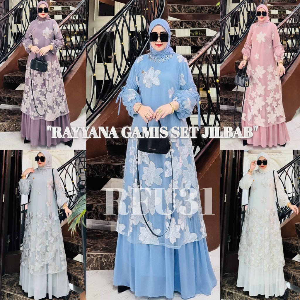 RAYYANA SERIES GAMIS SET SEGI EMPAT