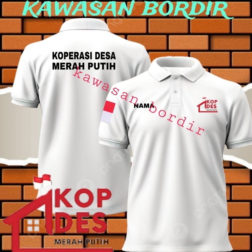 Terbaru polo shirt koperasi merah putih kaos koperasi merah putih seragam koperasi merah putih baju 