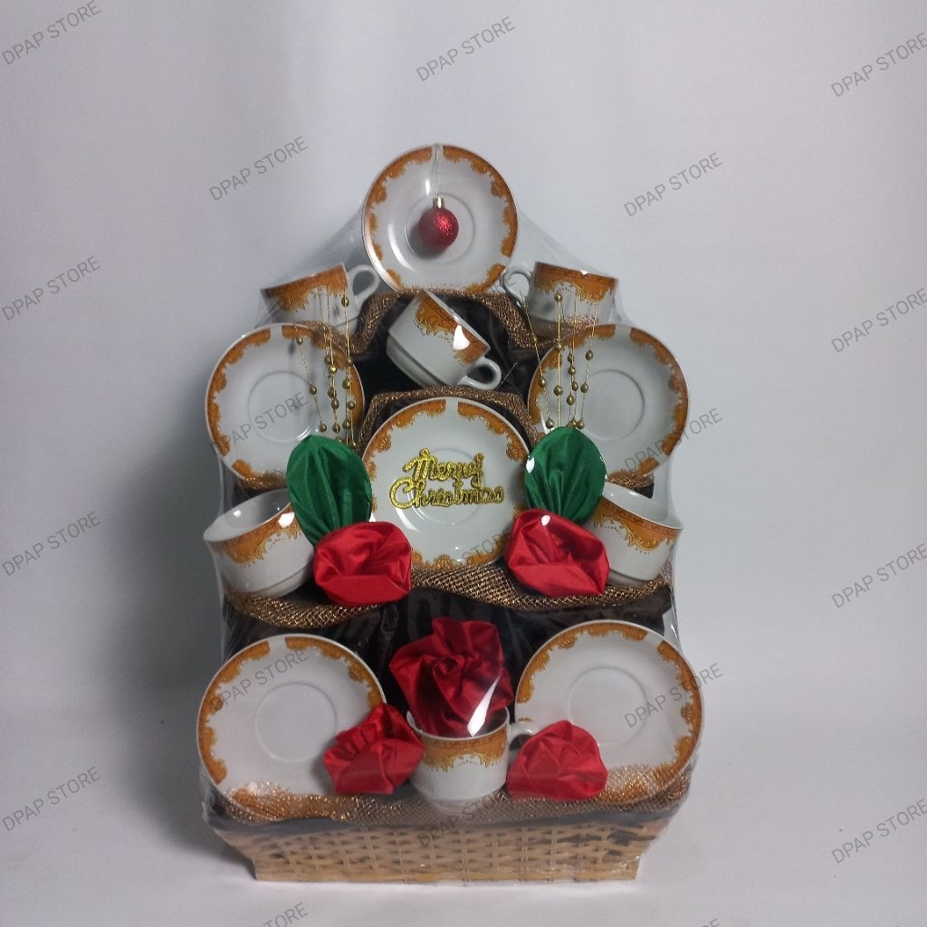 Parsel Teaset/Parcel Keramik/Parcel Piring/Parcel lebaran/Parsel Natal