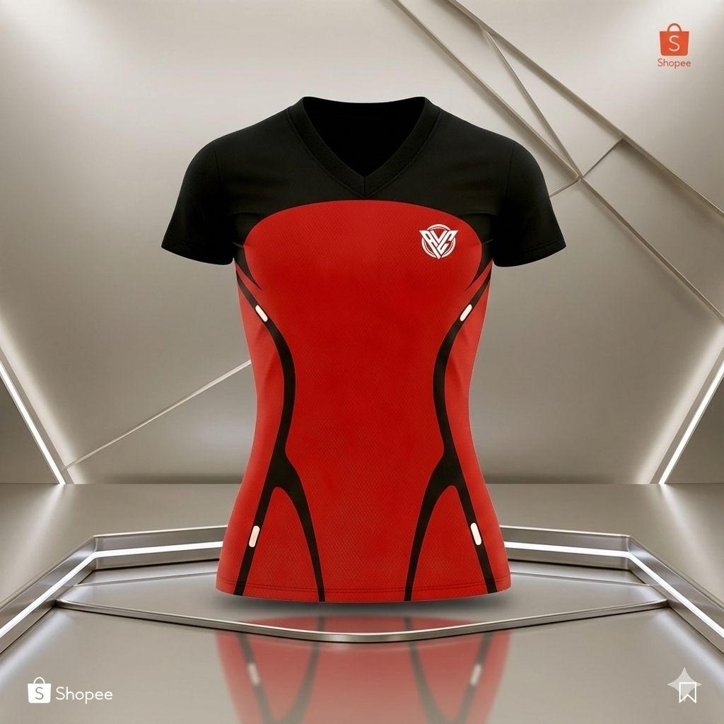 Jersey Printing Olahraga Wanita Untuk Running Voli Badminton