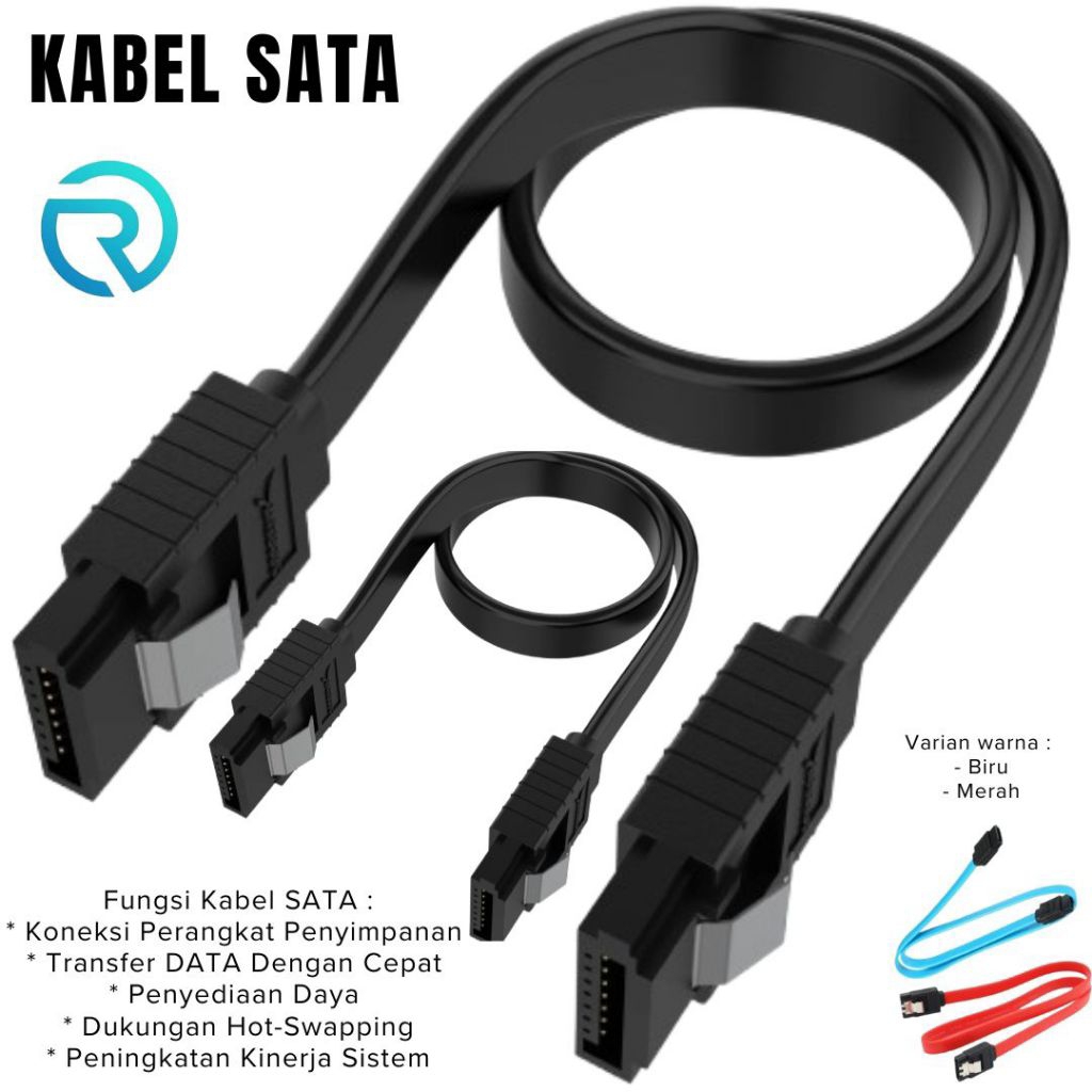KABEL SATA-KONEKTOR HARDISK PC/CCTV HARGA PROMO TERMURAH RANDOM