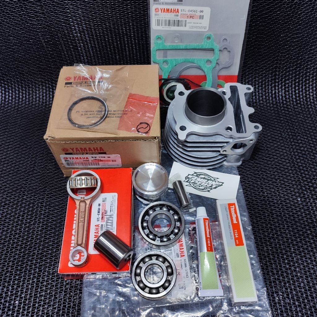 Paket Blok Seher+Stang Seher+Bearing Kruk as Yamaha Mio sporty Mio soul Karbu Mio Smile Nouvo 5TL/5L