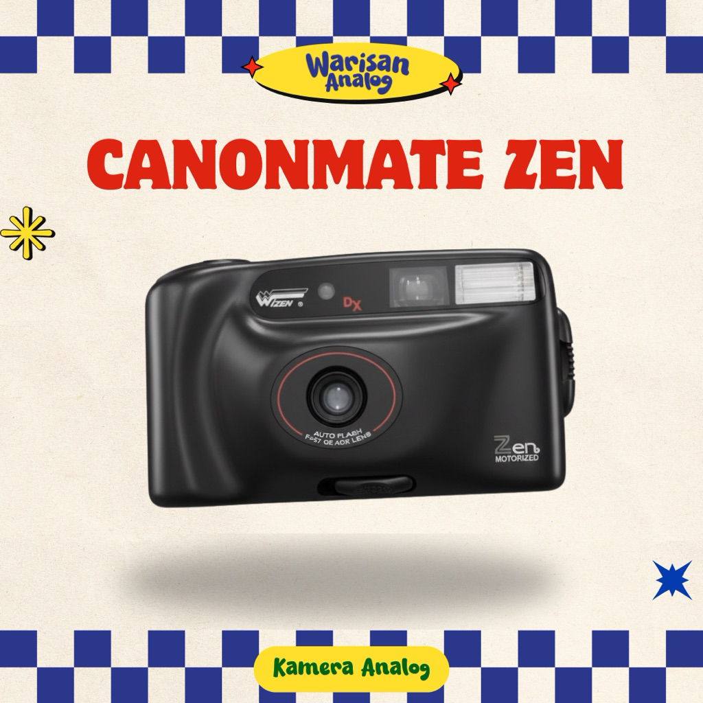 KAMERA ANALOG CANONMATE ZEN | REUSABLE CAMERA FILM 35MM | KAMERA FILME