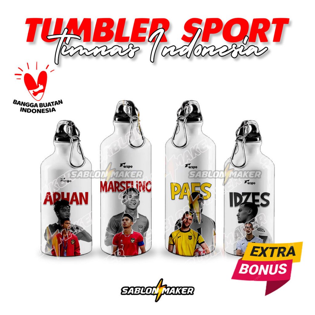 Tumbler Timnas Indonesia Viral Terbaru / Tumbler Sport Stainless Steel Desain Timnas Garuda