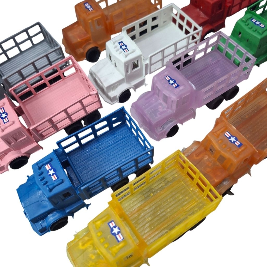 10 Pcs Mainan Truk Fuso Grosir Mobil TKB / Truk Keranjang Besar Lokal Mobil Mobilan Plastik Mobil Ma