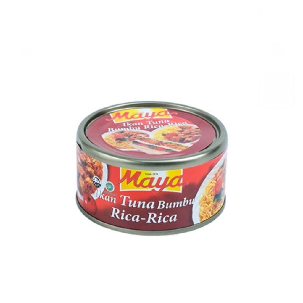 Maya tuna rica rica+omega 3 kaleng 185 gr