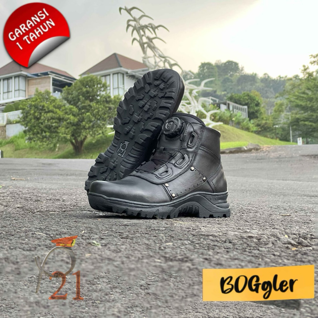Sepatu P21- Sepatu Pdl Lantas Boggler/ Sepatu Polisi/ Sepatu Kerja Pria