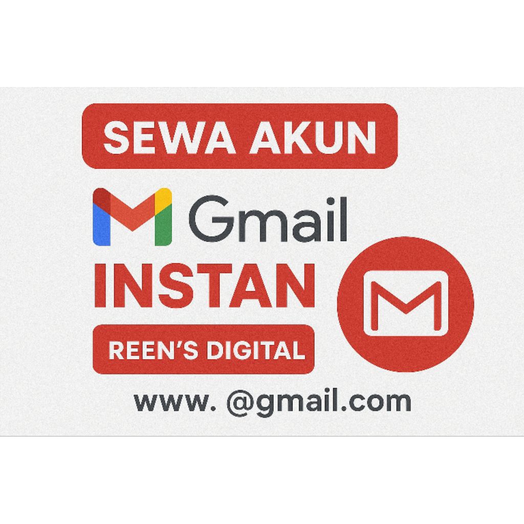 NEW PRODUK SEWA AKUN GMAIL REENS DIGITAL