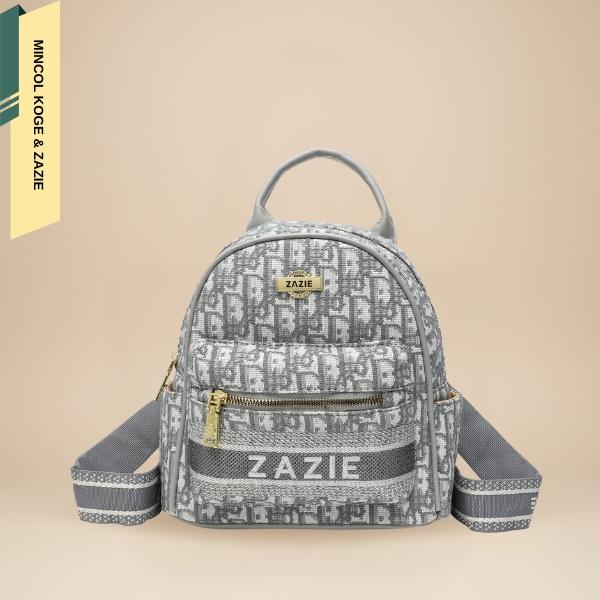 ZAZIE JL-2029 Ransel bunga tua bersulam ransel berkapasitas besar tas kasual baru tas bahu perjalana