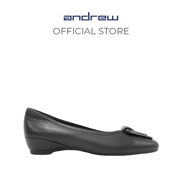 Sepatu Wedges Wanita Andrew Shoes Hershey Black