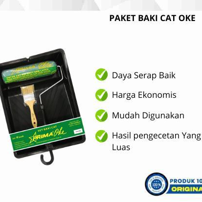 Konaa - Baki Cat Oke Set / Bak Cat / Roll / Kuas Cat Set