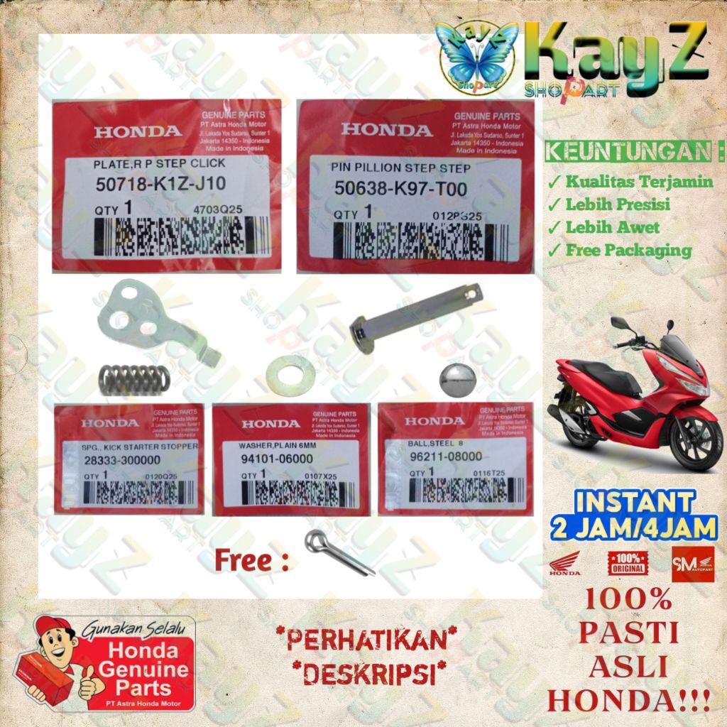 Pin Plate Step Kanan Printilan Step PCX 160 Original