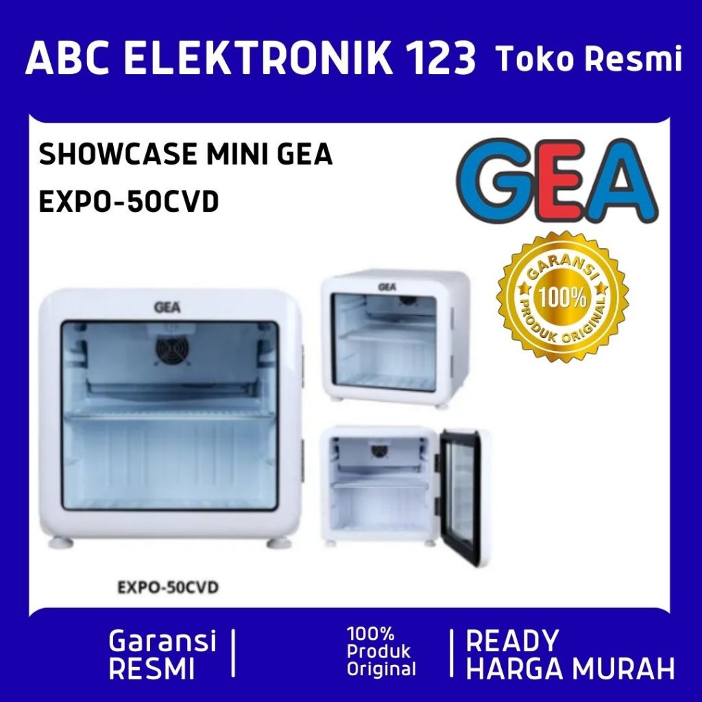 SHOWCASE GEA EXPO 50 / EXPO 50 CVD DISPLAY COOLER KULKAS MINUMAN MINI LOW WATT