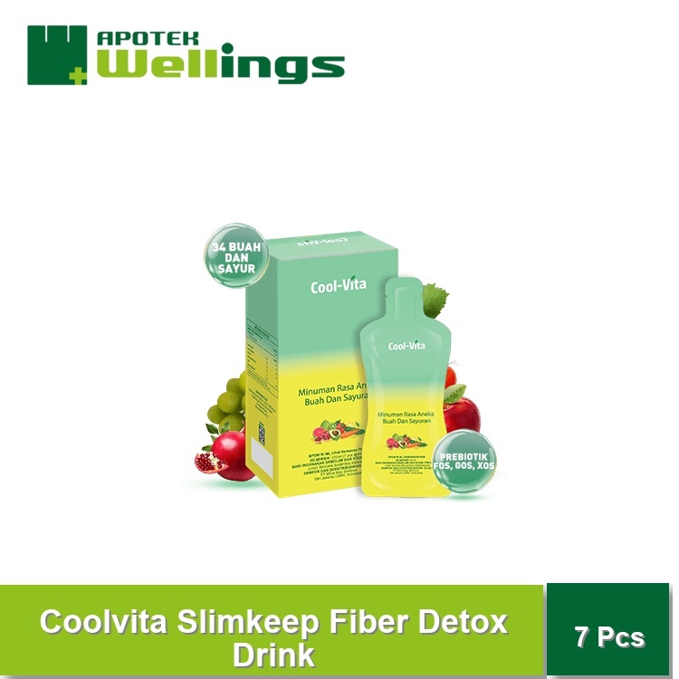 Wellings Coolvita Slimkeep Fiber Detox Drink 7pcs