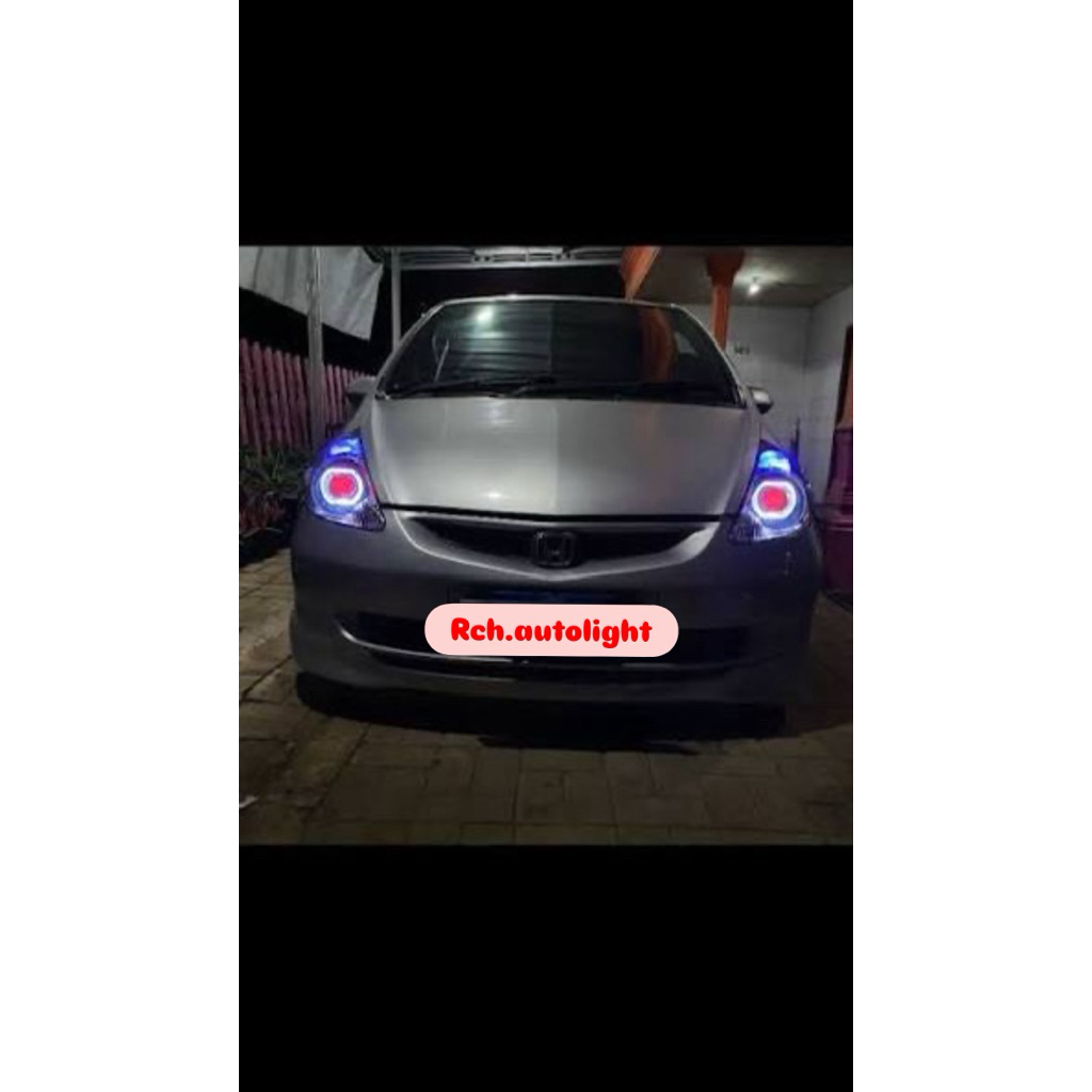 Paket Headlamp biled Honda Jazz GD3 2003 2004 2005 2006 2007 2008 Custom Projector Biled