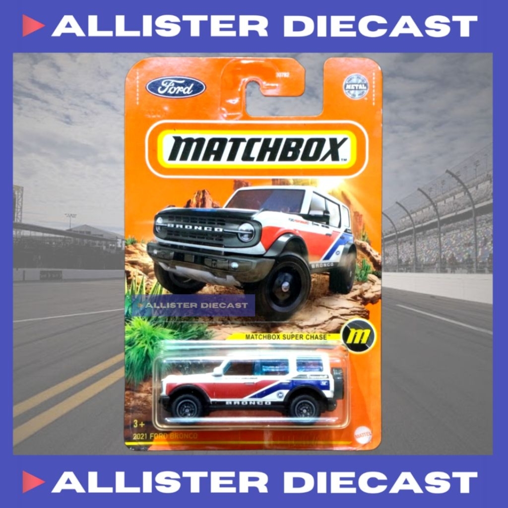 SUPER CHASE Matchbox 2021 Ford Bronco Super Chase Matchbox 2021 Ford Bronco Putih Matchbox 2021 Ford