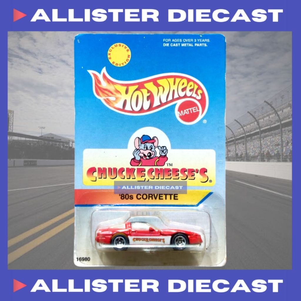 VINTAGE Hot Wheels 80S Corvette Chucke Cheese Hotwheels 80S Corvette Merah Hotwheels 80S Corvette Re