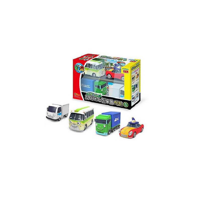 Mainan Mobil mobilan Tayo The Little Bus 4 STYLE MINI CAR SET 4 TYT-117007
