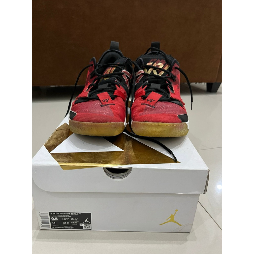 sepatu basket nike jordan why not zero 4 size 43