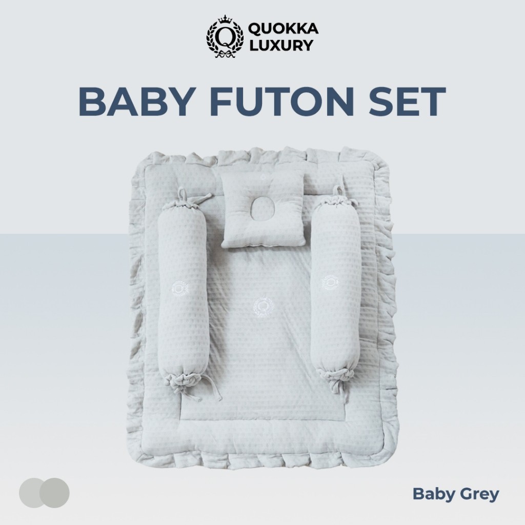 QUOKKA LUXURY Matras Kasur Bayi Baby Futon – Kasur Newborn Premium Anti Peang Matras Bayi Set