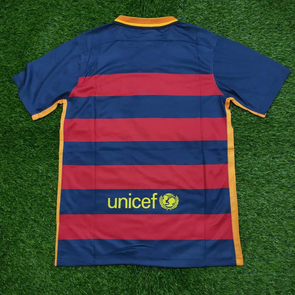 RETRO JERSEY BOLA BARCELONA HOME KLASIK 2015/2016 GRADE ORI JUMBO XXL 2XL