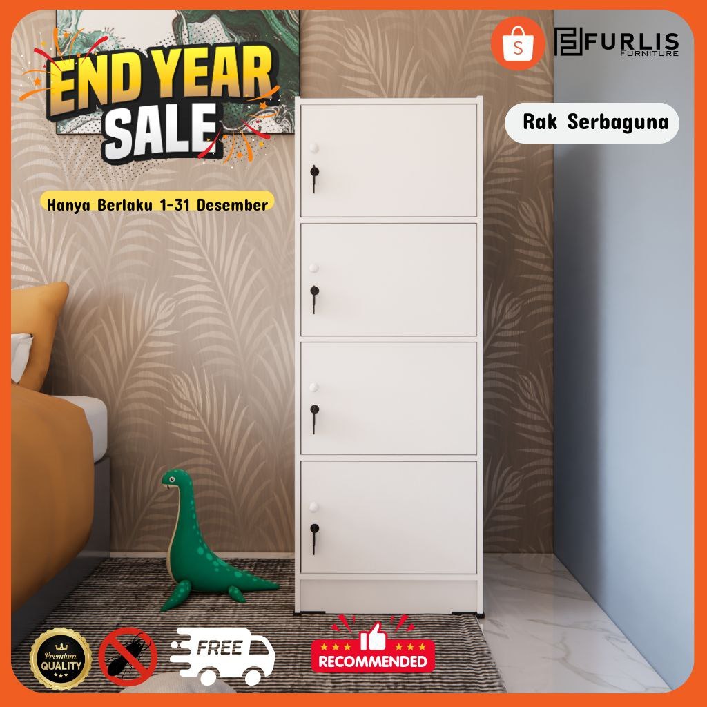 Lemari Dokumen 4 Pintu / Lemari Dokumen / Lemari Buku / Lemari Serbaguna / Rak Serbaguna / Rak Pintu