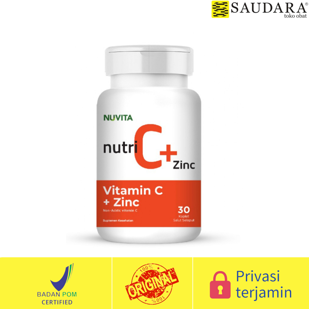 Nuvita Nutri C + Zinc (30 Tablet) - Vitamin C