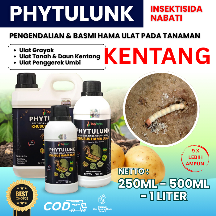 Obat Ulat Topfarm / Obat Ulat Daun Kentang / Obat Ulat Buah Kentang / Obat Seprot Buat Umbi Kentang 