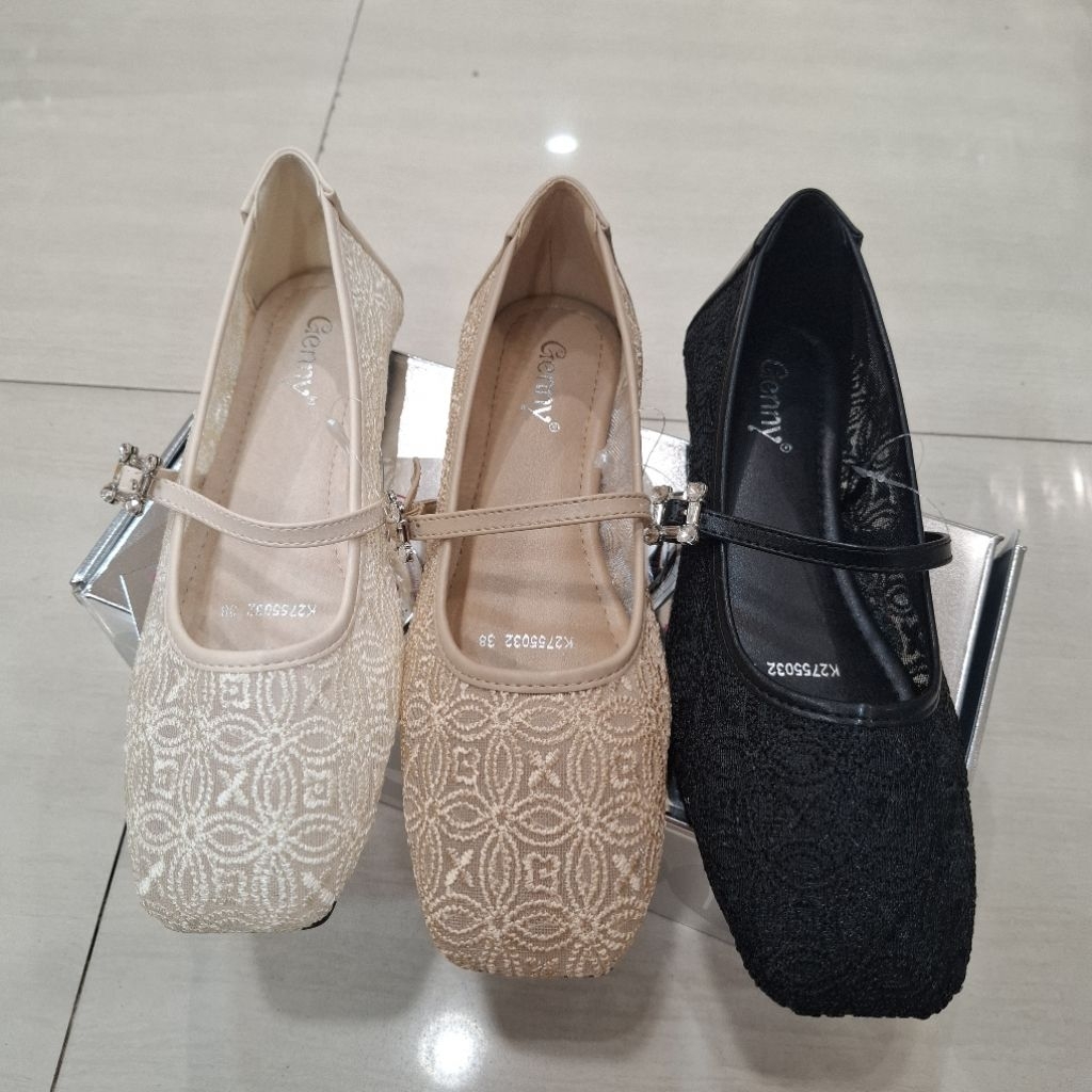 Sepatu Mary Jane Wanita Brand GENNY ORI