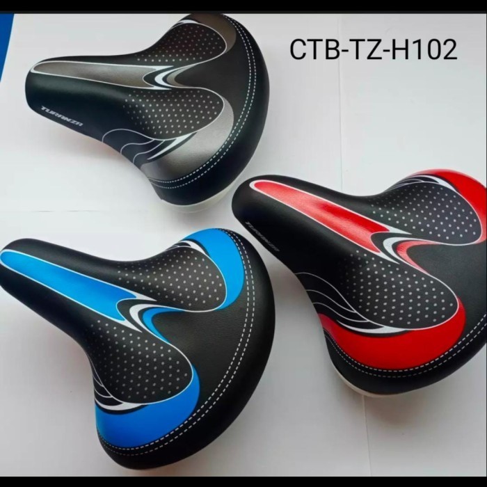 Sadel Sepeda Mini Lipat City Bike dll Turanza 102 ( Warna Merah Biru Silver )