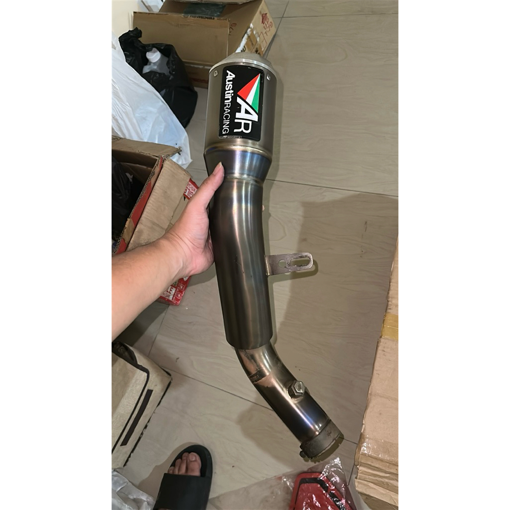 Knalpot Austin Racing GP1RR Full Titanium Tipe Tertinggi PNP ZX10R 2017-2021 Mulus Pemakaian No Dent