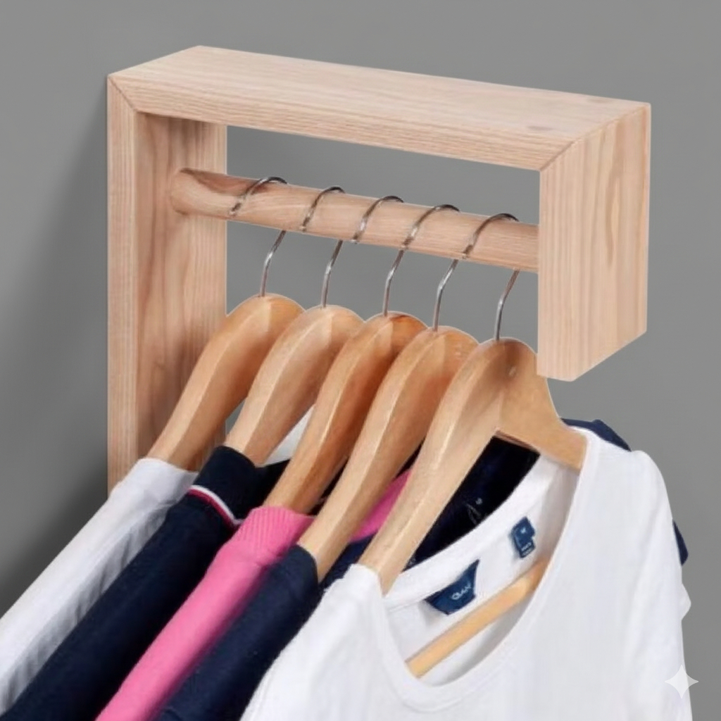ladder hanger gantungan baju kayu aesthetic