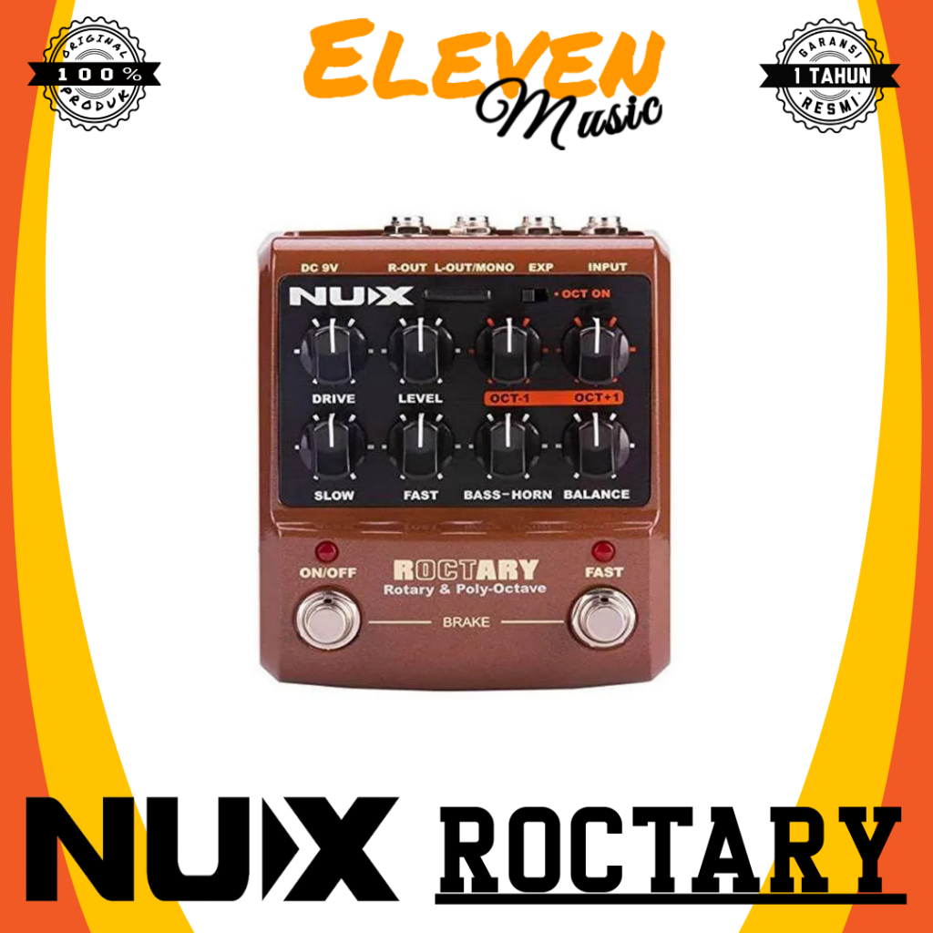 NUX Roctary Leslie Simulator & Polyphonic Octave Effects Gitar