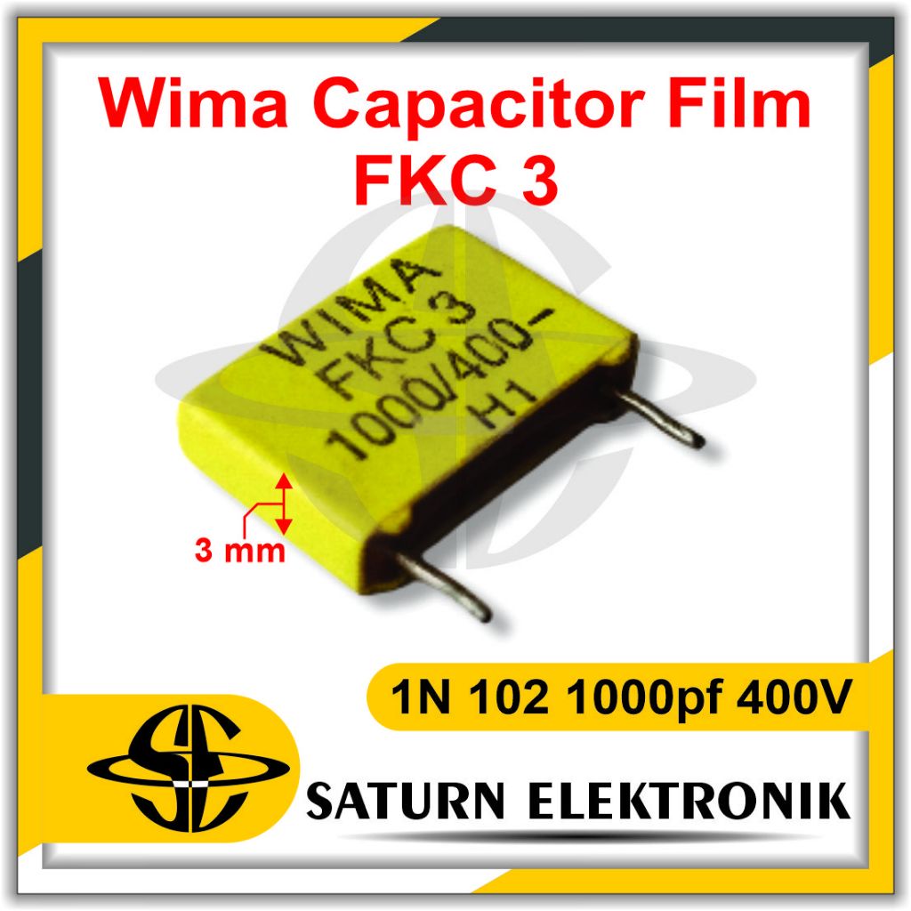 Wima Capacitor Film FKC 3 1000Pf/400V