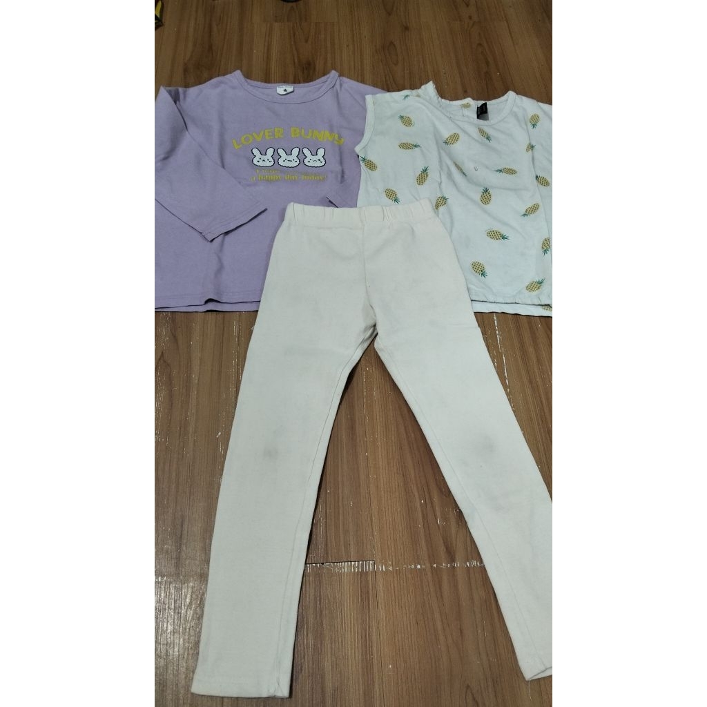 baju anak perempuan Alfonso X Ray kids X little rabbit 5thn