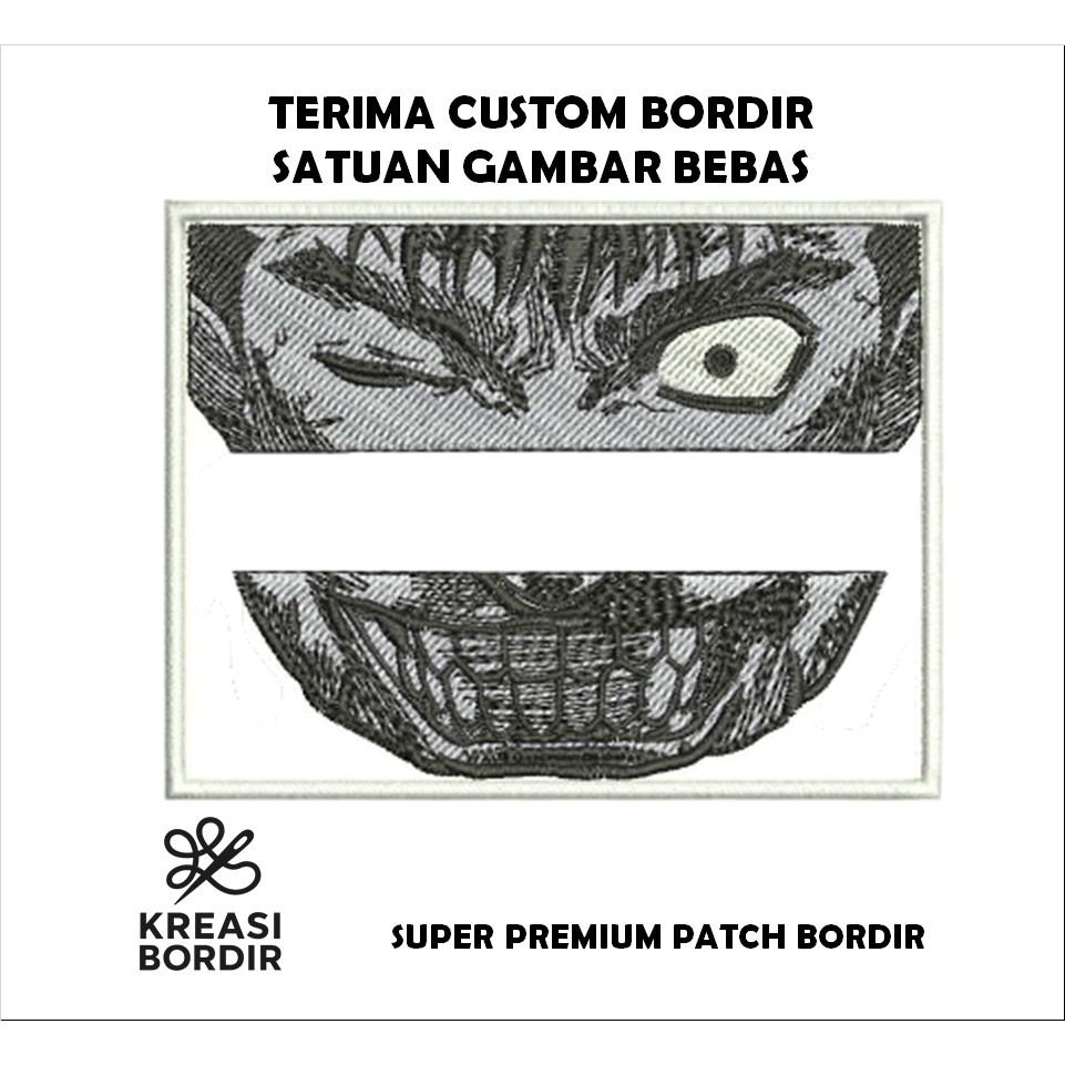 EMBLEM PATCH BORDIR LOGO ANIME - Kreasibordir.id