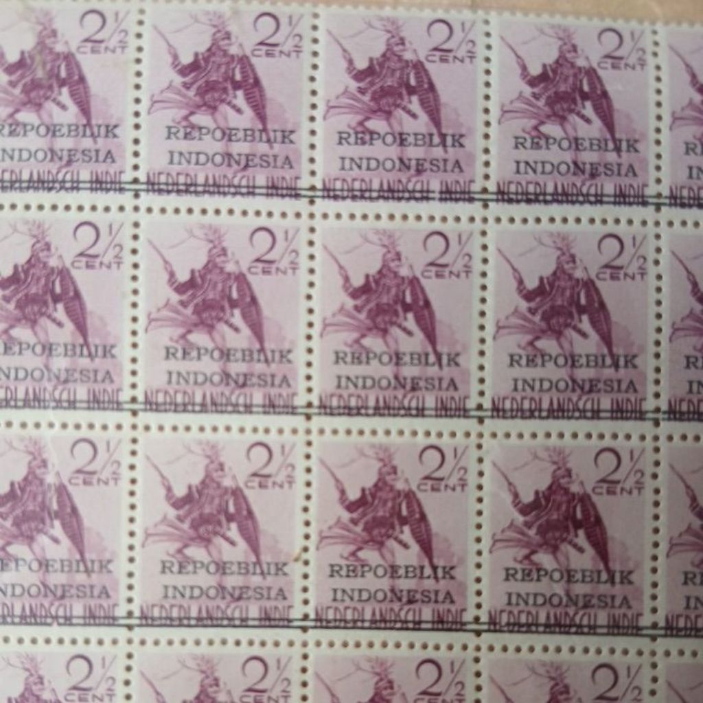 prangko jaman belanda 2 1/2 cent