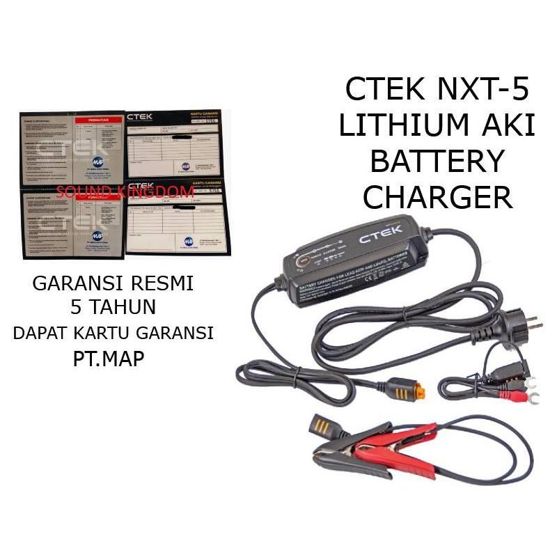 Ctek NXT5 Lithium Alat Charger EU NXT5EU NXT 5  Alat charger - Garansi Resmi 5 Tahun